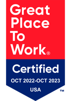 [AWARD LOGO] 2022-2023 Great Place to Work Certified
