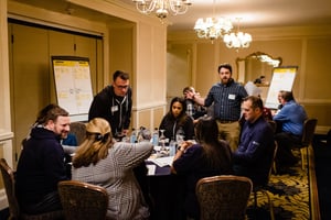 [PHOTOGRAPH] Corvids and Brokers Discussing Problem Statements With a Moderator From Thoughtbot