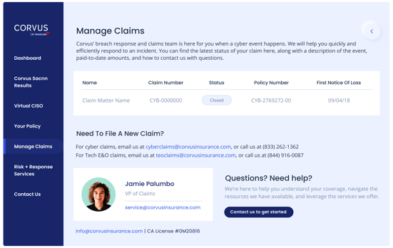 [DIAGRAM] Corvus Risk Dashboard from Corvus Insurance